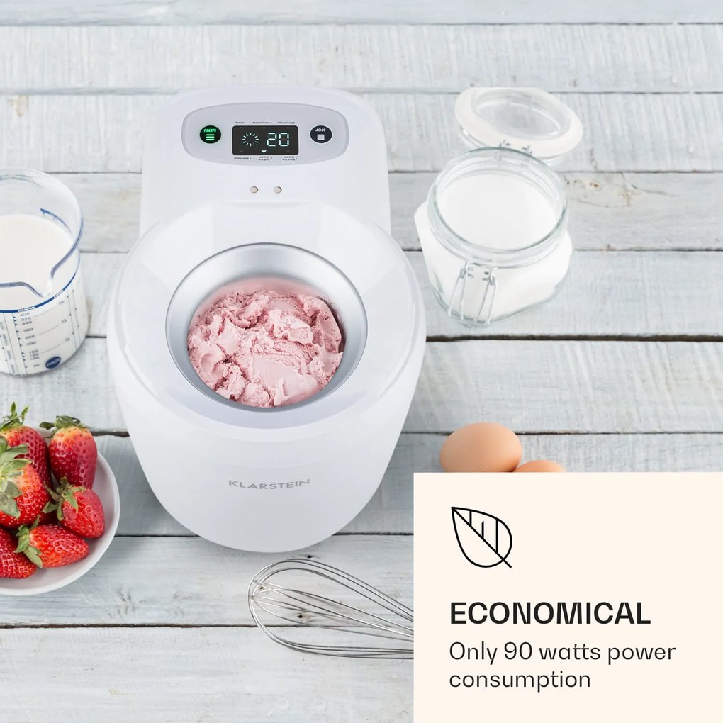 Klarstein Schneeflöckchen 0.7L 90W Maszynka do Lodów Biała