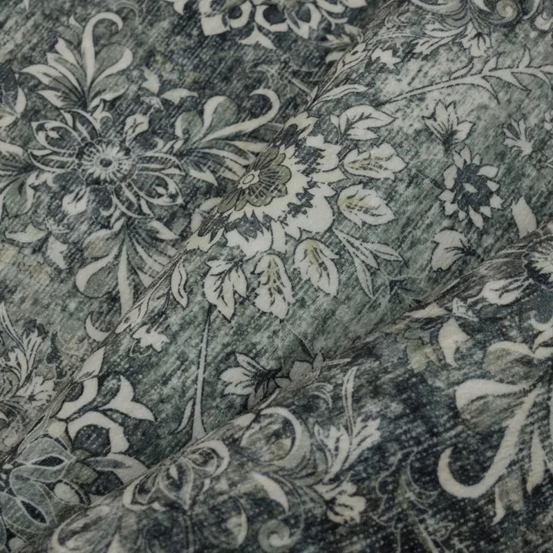 Dywan vintage INKA Oriental z Efektem Postarzenia Zielony 80 cm x 150 cm