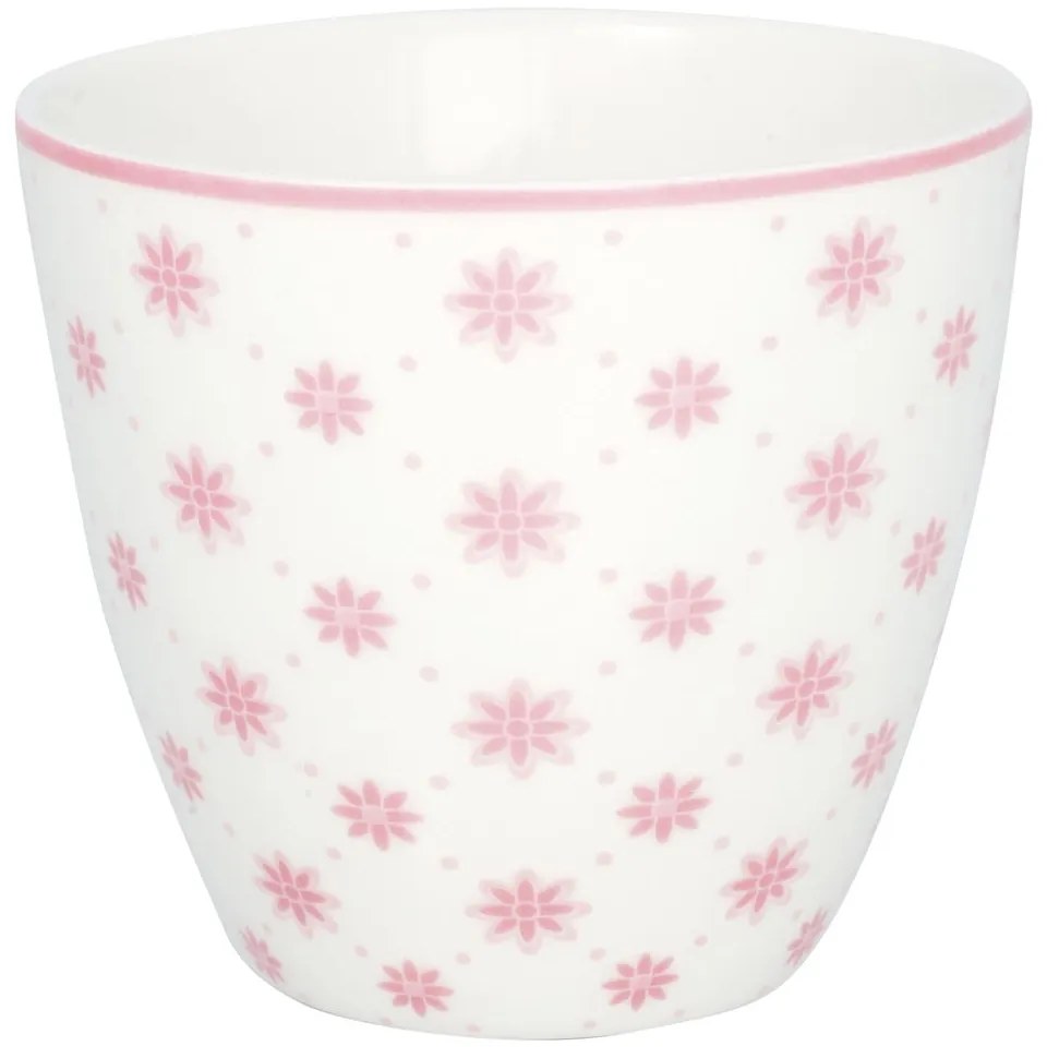 Różowa porcelanowa filiżanka Green Gate Laurie, 300 ml