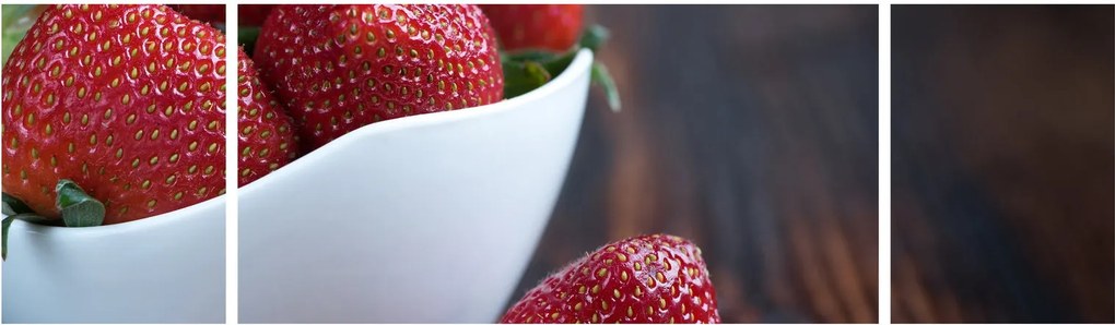 Obraz truskawek (170x50 cm)