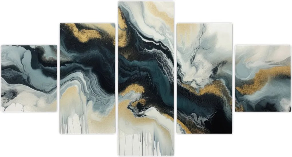 Obraz - Rysunek marmurkowy (125x70 cm)