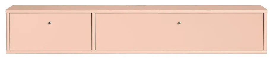 Jasnoróżowa szafka pod TV 136x22x32,5 cm Mistral – Hammel Furniture