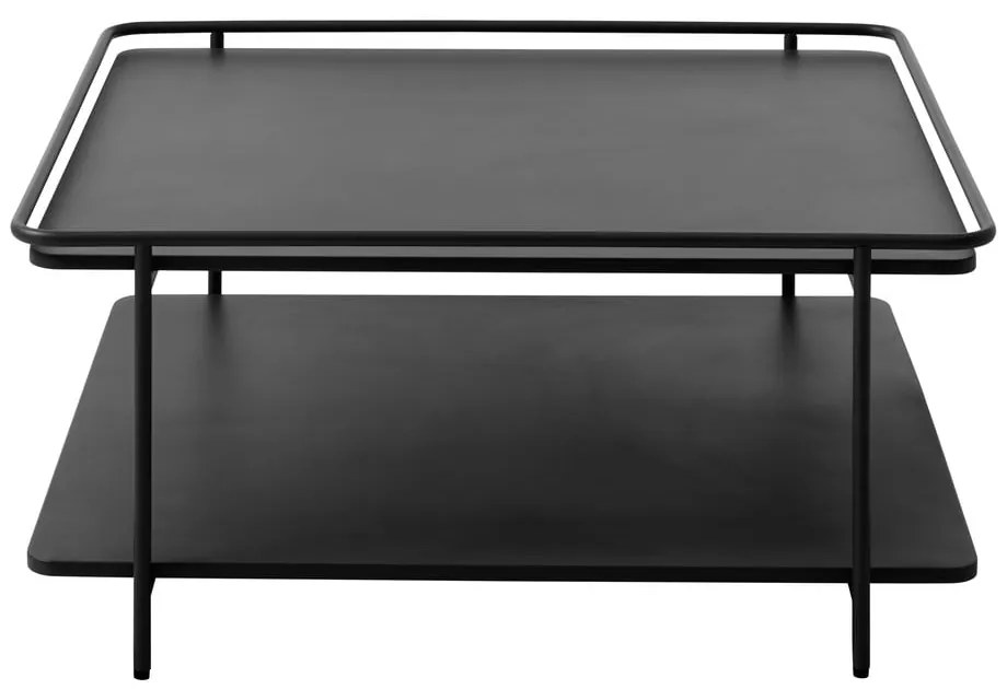 Czarny metalowy stolik 75x75 cm Yuba – Unique Furniture