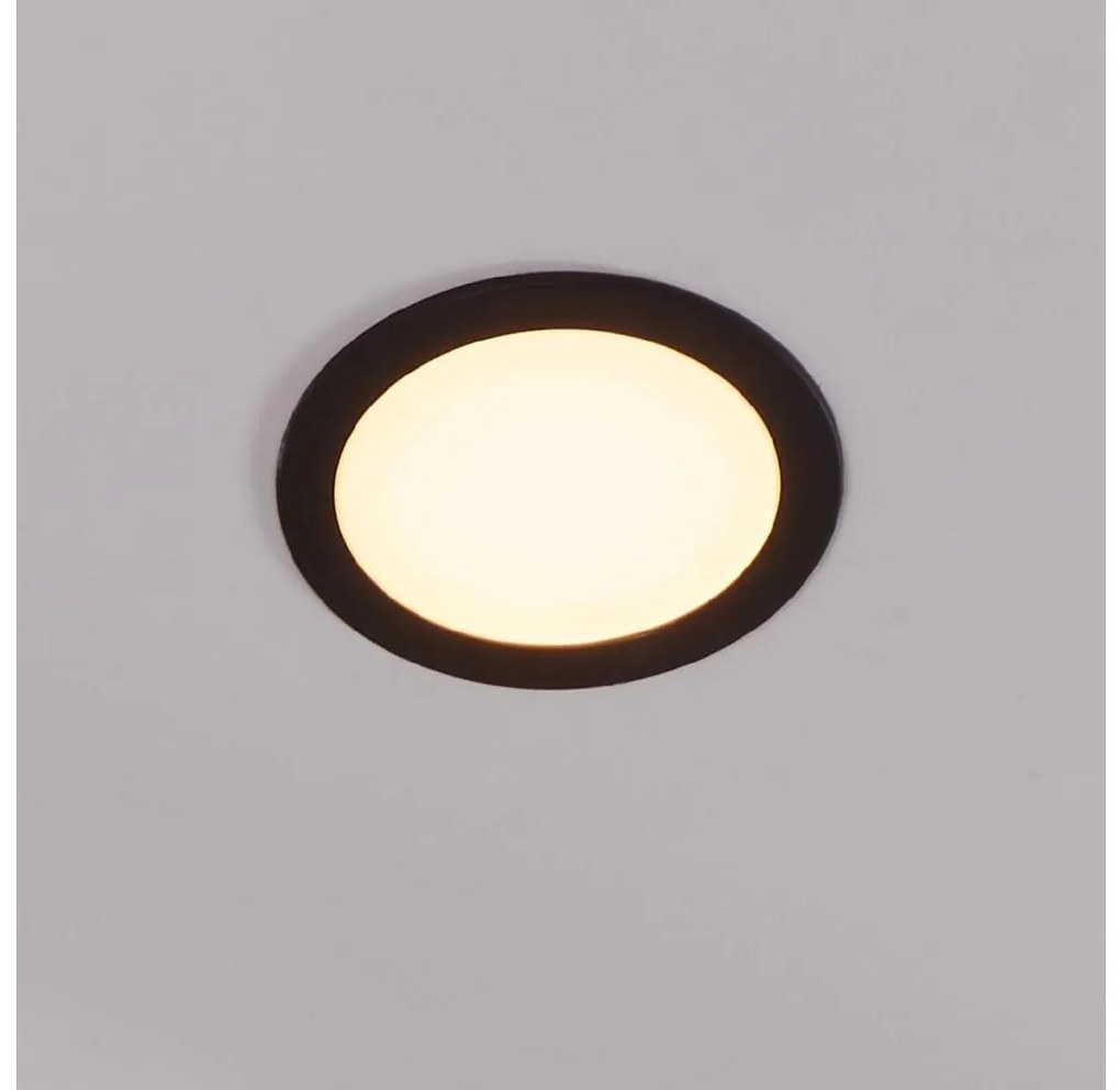 Eglo 31744 - LED ściemnialna lampa łazienkowa FUEVA-Z 10,5W/230V IP44 czarna