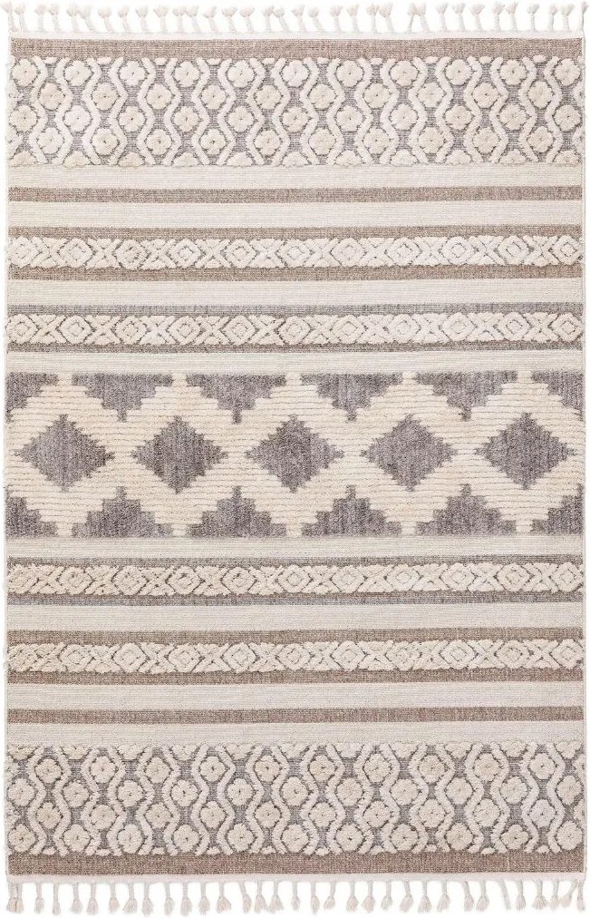 Prostokątny dywan Oyo F w neutralnej kolorystyce