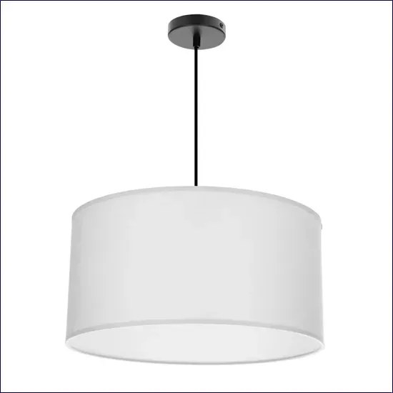 Szara wisząca lampa abażurowa - M097 Denoli 8X