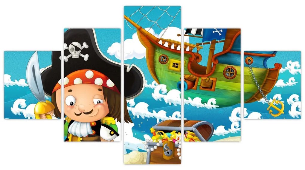 Obraz - Skarb piratów (125x70 cm)