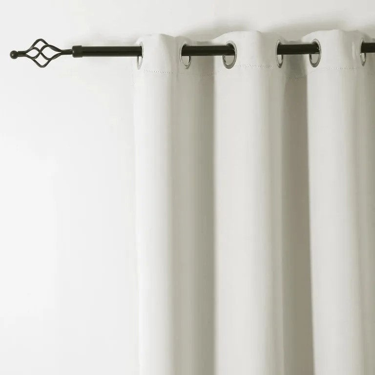 2x Zasłona biało-kremowa OXFORD 140x250 cm