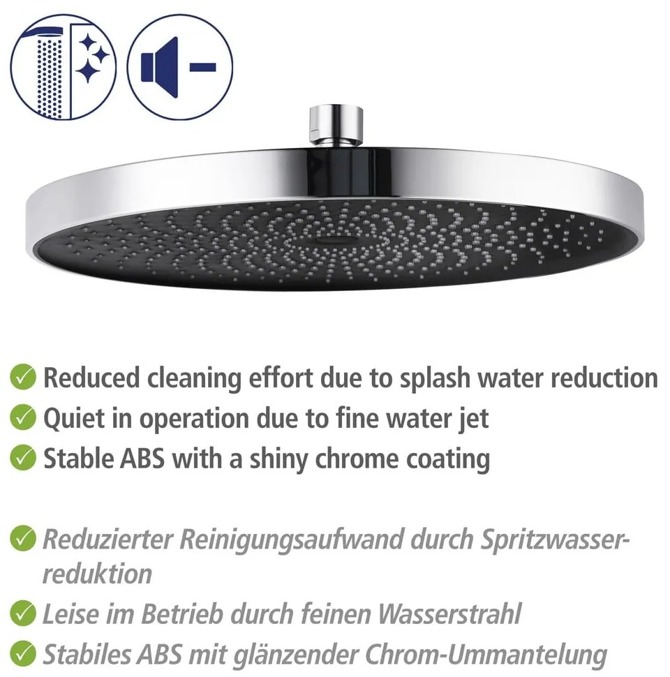 Zestaw prysznicowy ze stali nierdzewnej w kolorze błyszczącego srebra 120 cm Soft Water – Wenko