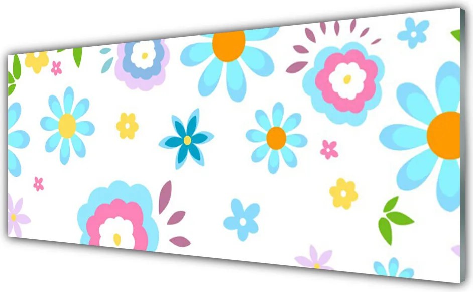 Szkło do Kuchni na Ścianę Harmonijny Ogród Kwiatowy