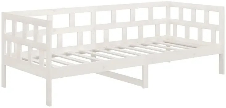 Białe drewniane łóżko dzienne 80x200 S2-C78