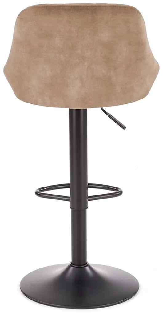 Beżowe krzesło barowe z regulacją wysokości K7-S45