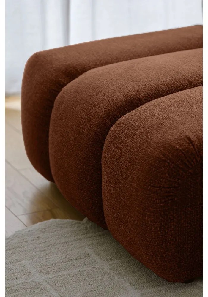 Narożnik (prawostronny/w kształcie litery U) w kolorze terakoty Shell – Miuform