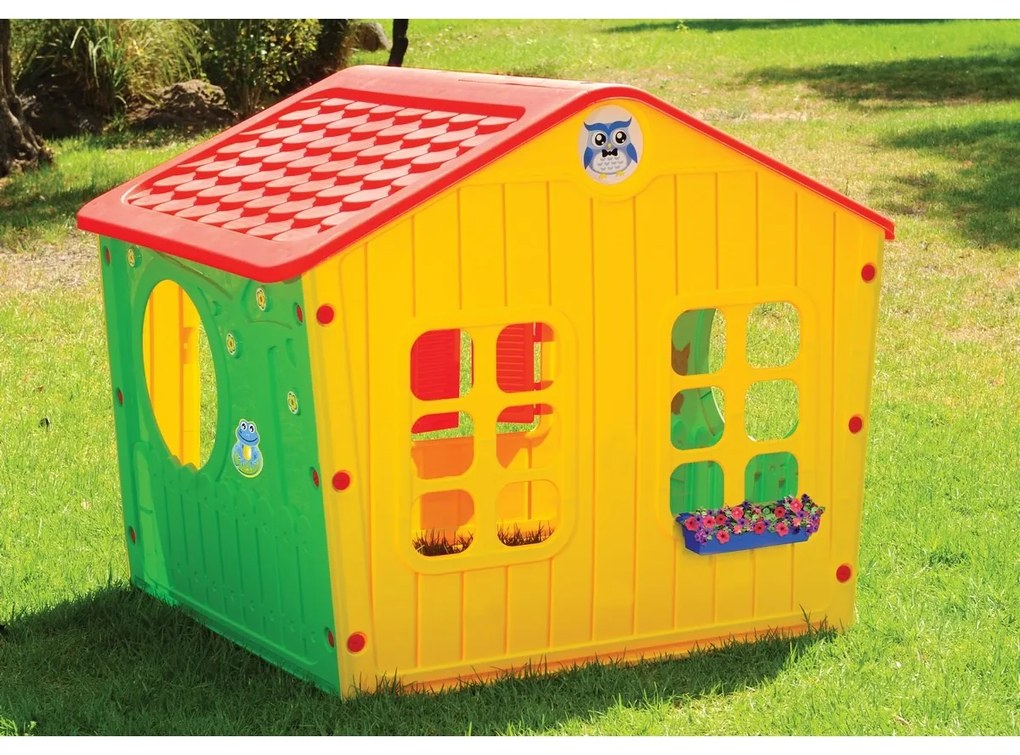 Zabawki Buddy BOT 1140 Domek Village, czerwony
