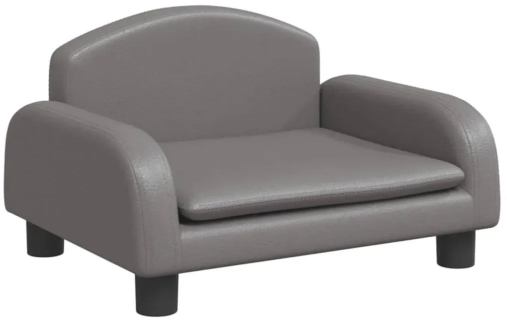 Szara kanapa dziecięca z ekoskóry A0-R59