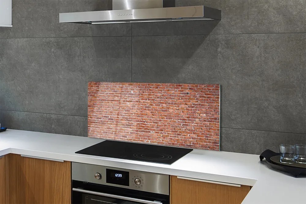 Panel szklany do Kuchni Ceglany Detal Architektoniczny