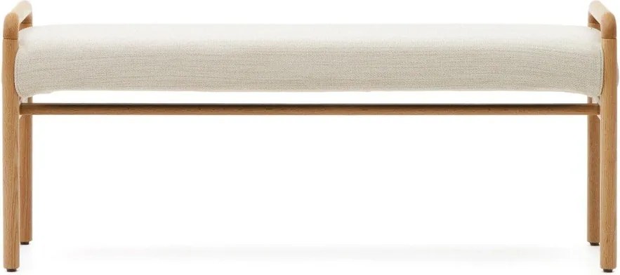 Kremowo-naturalna ławka Macaret – Kave Home
