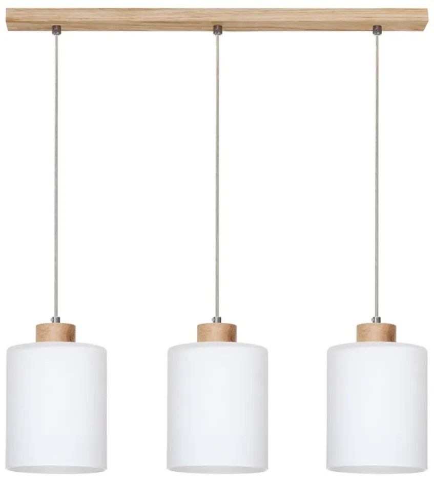 Spot-Light 111860374 - Lampa wisząca ZEFIR 3xE27/60W/230V dąb