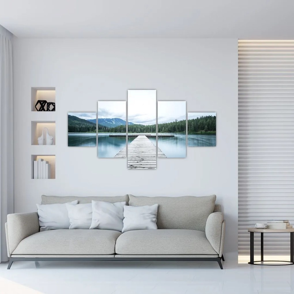 Obraz - Patrząc z molo (125x70 cm)