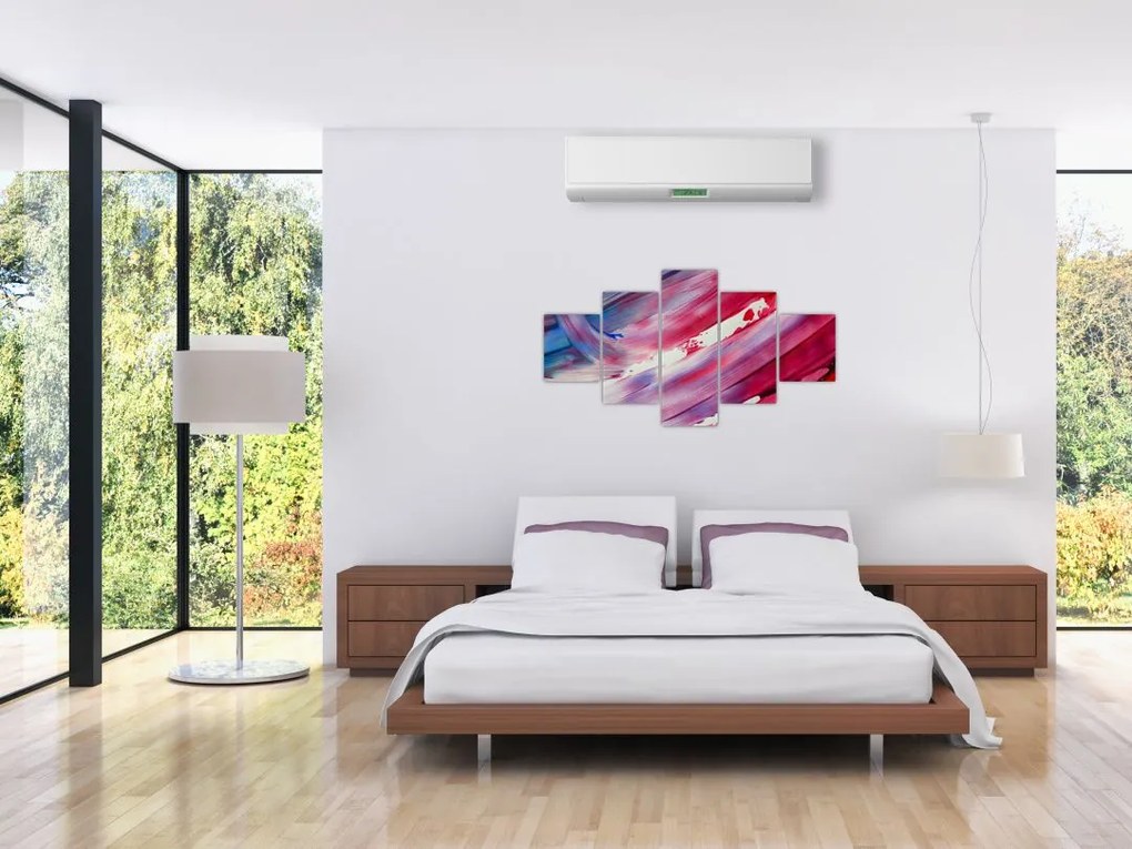 Obraz - różowo - niebieskie kolory (125x70 cm)