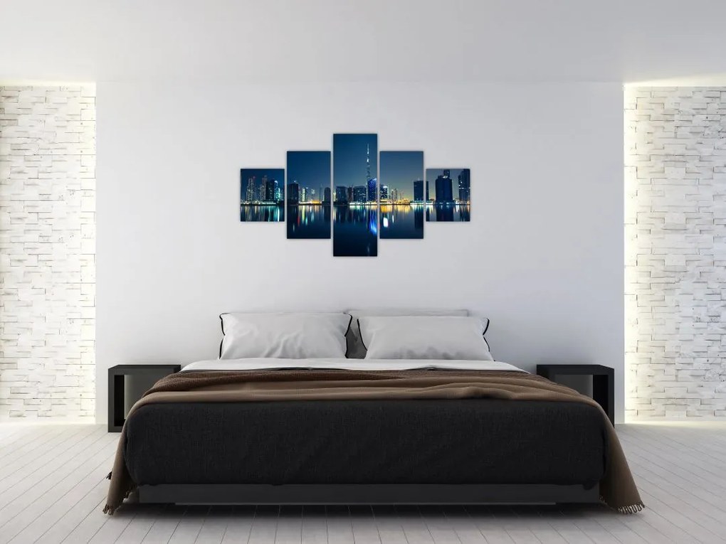 Obraz miasta nocą (125x70 cm)