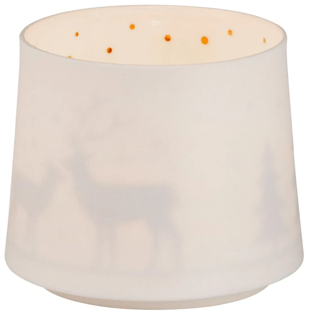Räder Biały porcelanowy świecznik HIRSCH