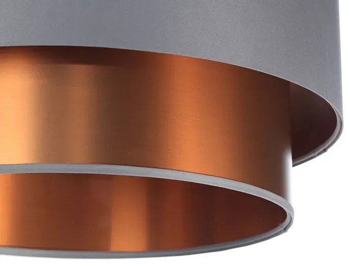 Miedziano-szara lampa wisząca nad stół - S418 C1-S38