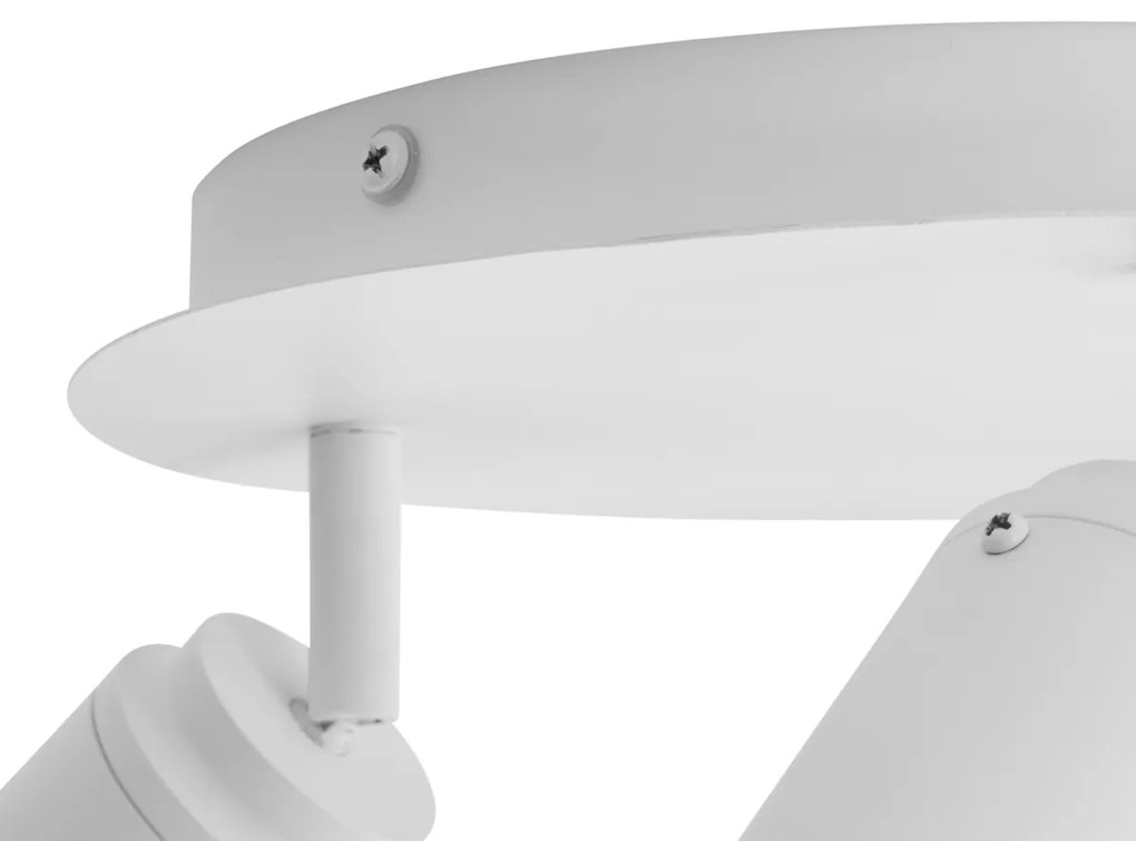 Nowoczesny reflektor łazienkowy biały 3-punktowy IP44 - Ducha