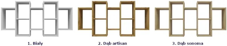 Skandynawski regał wiszący w kolorze dąb sonoma D8-F94