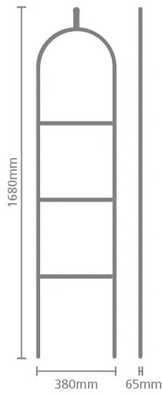 Czarny stalowy wieszak na ubrania Linn Dressboy – Brabantia