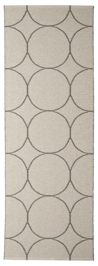 Ciemnoszary chodnik odpowiedni na zewnątrz 70x200 cm Boo Charcoal Linen – Pappelina