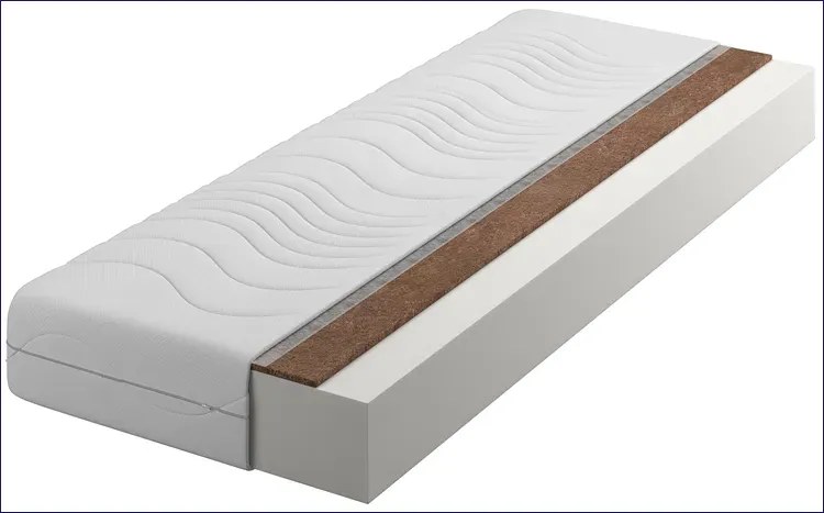 Materac piankowo-kokosowy z pokrowcem 120x200 Fabiola 4X