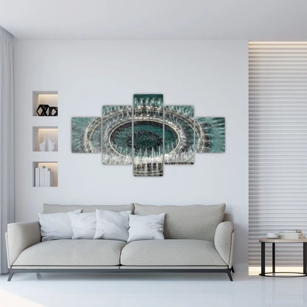 Obraz fontanny (125x70 cm)
