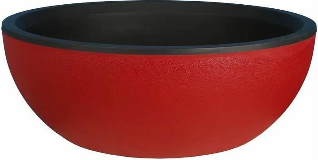 Donica na kwiaty - granit D40 - czerwona DONICA GRANITOWA ŚREDNICA 40 CZERWONA