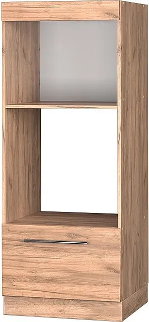 Szafka do mikrofalówki złoty dąb energetyczny 60x58.1x153.6 fame-line