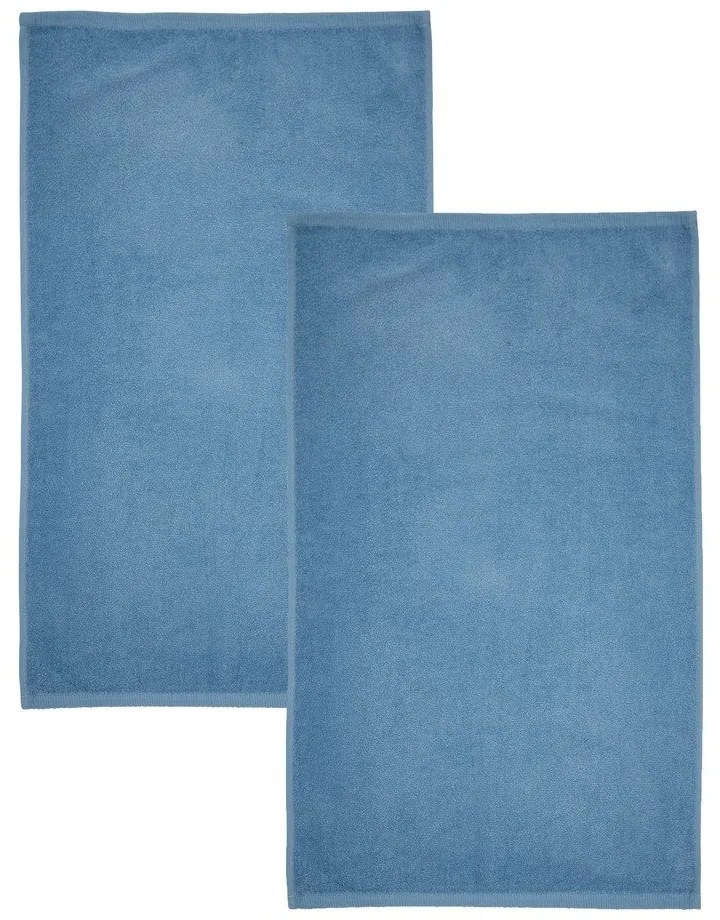 Niebieskie bawełniane ręczniki kąpielowe szybkoschnące/frotte zestaw 2 szt. 90x140 cm Quick Dry – Catherine Lansfield