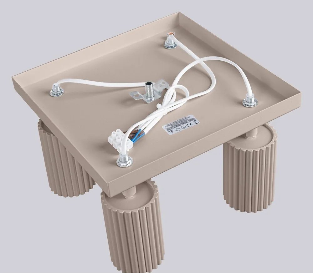 Szarobrązowa metalowa lampa punktowa ø 6,5 cm Gleam – Sollux