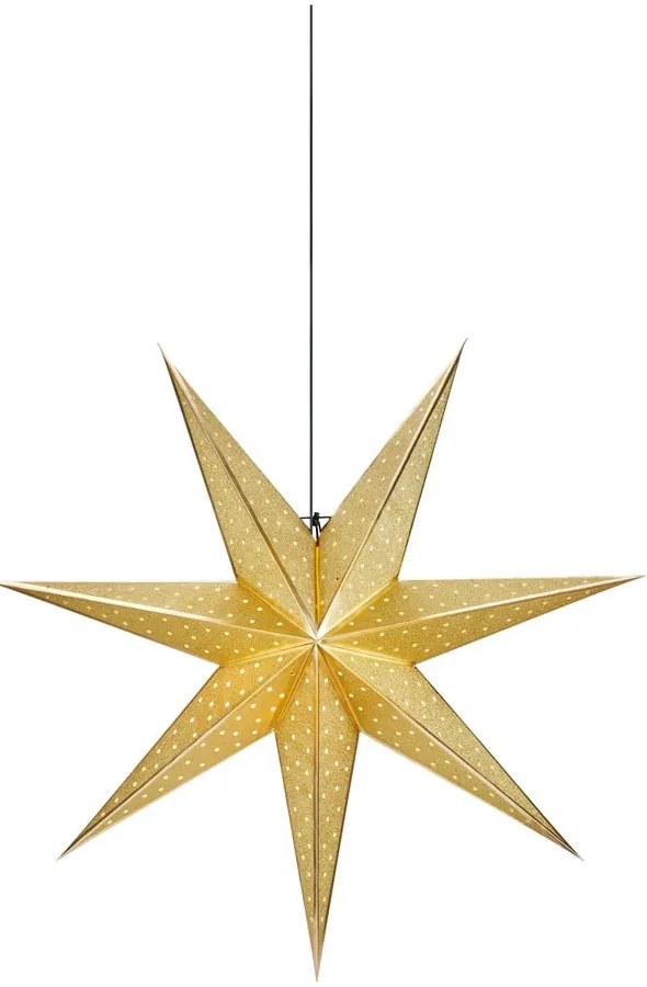 Dekoracja świetlna w kolorze złota ze świątecznym motywem ø 45 cm Glitter – Markslöjd