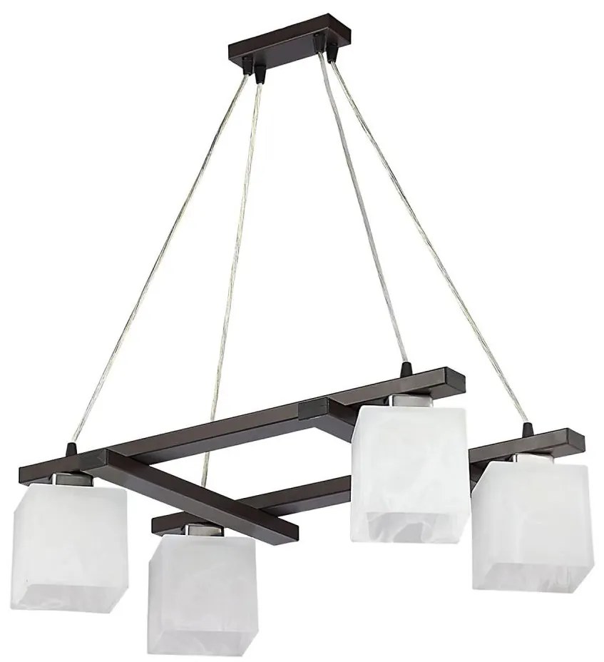 Jupiter 1098 - PO4 - Żyrandol POLA 4xE27/60W/230V wenge