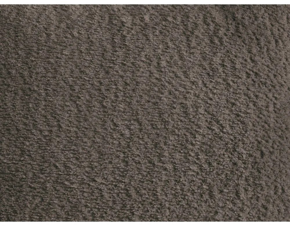 Brązowy podnóżek z materiału bouclé Roxelane – Bobochic Paris