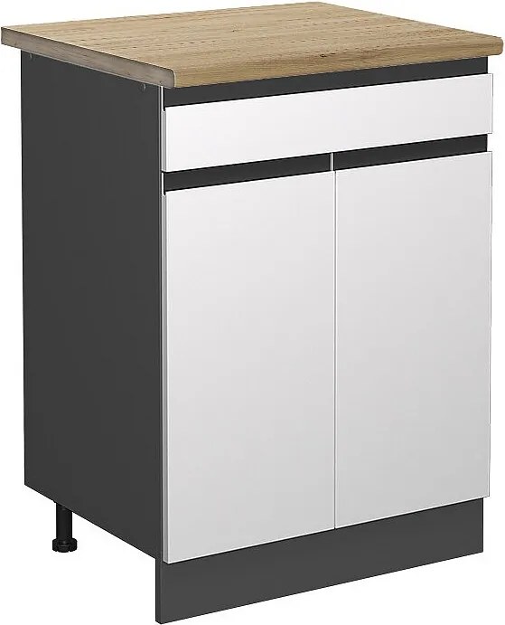 Szafka dolna do kuchni biały 60x60x81.6 r-line