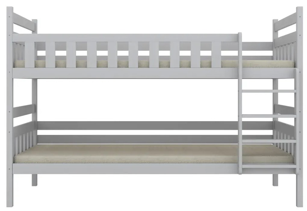 Łóżko piętrowe BARTEK 180x90 białe drewniane KOCOT KIDS
