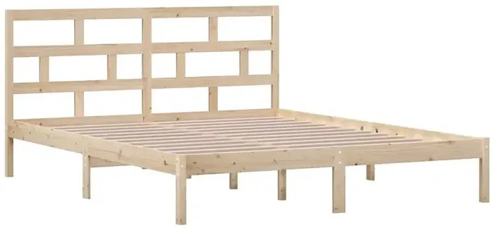 Małżeńskie łóżko z naturalnej sosny 160x200 L1-L47