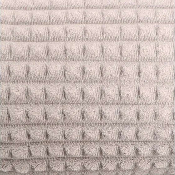 Koc Kostka szary 160x200cm Miękki Wytłaczany Dekoracyjny Do Wnętrz Salonu