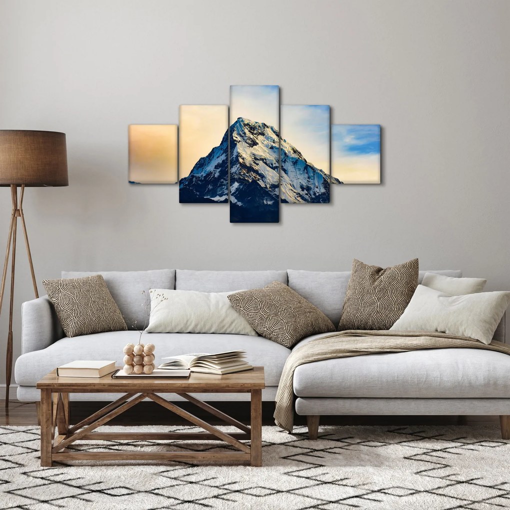 Obraz ośnieżonych gór, Nepal (125x70 cm)