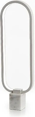 Naos – biała metalowa lampa stołowa LED