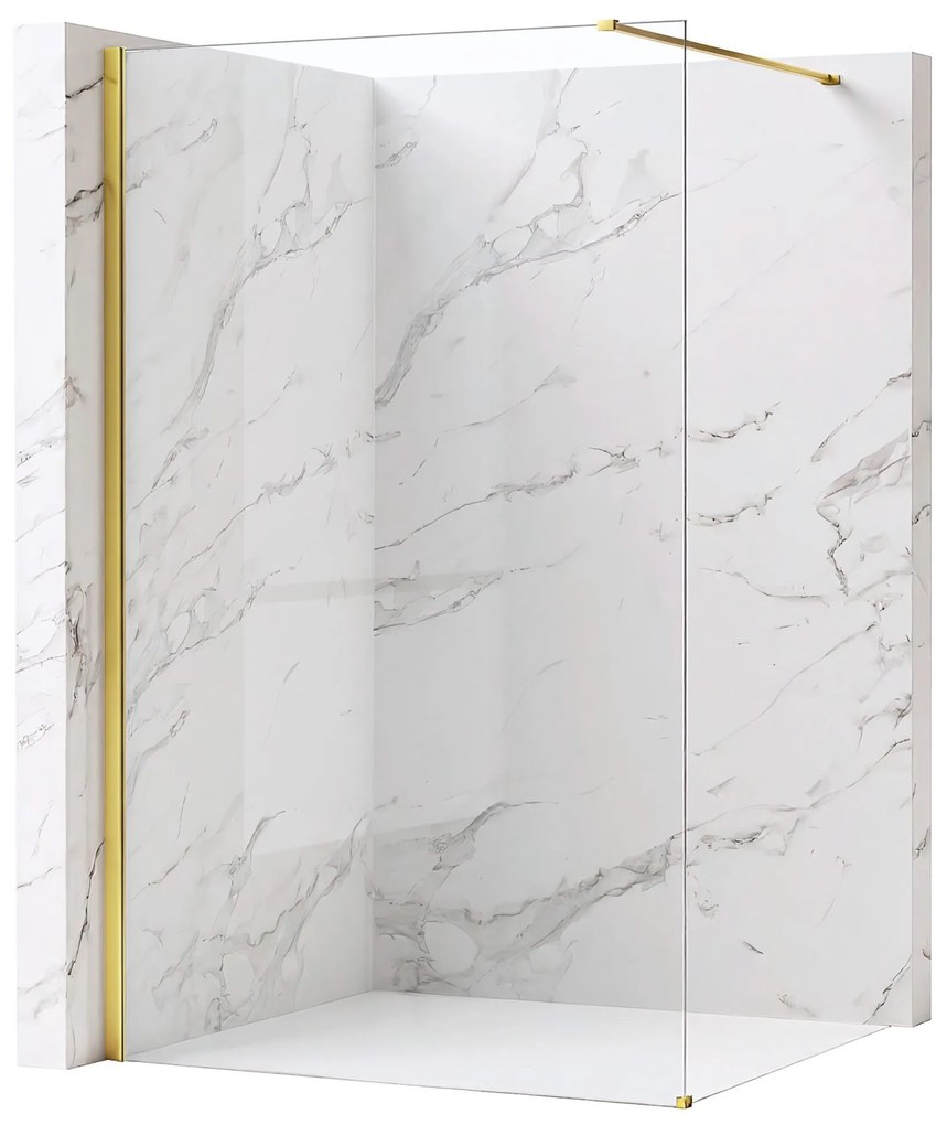 Kabina prysznicowa Walk-In Rea Flexi Transparent / Gold 100