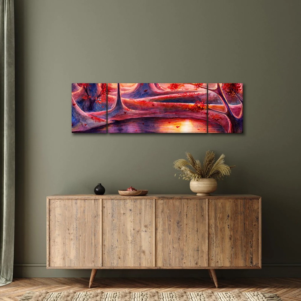 Obraz magicznego lasu (170x50 cm)