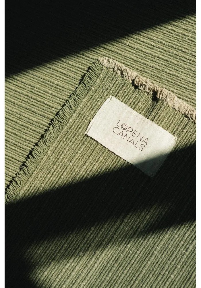 Bawełniany dywan tkany ręcznie w kolorze khaki 200x300 cm Handloom – Lorena Canals