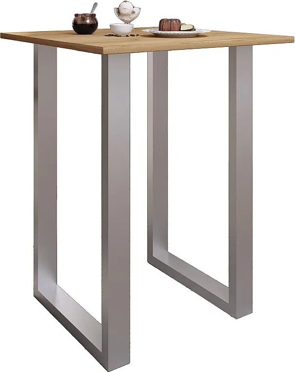 Drewniany stół stołowy stojący Xona 80x80